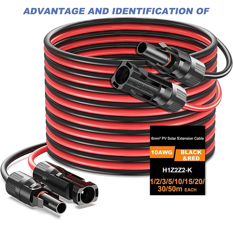 Ụdọ ndọtị 50 ụkwụ 10AWG maka Sistemụ PV N'elu ala