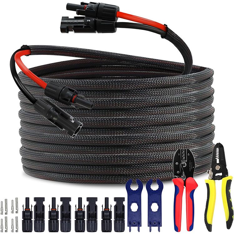 Commercial Rooftop PV Array 10AWG Njikọ Waya 50FT
