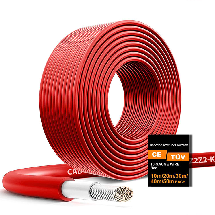 Obere Nguzogide Nguzogide 10AWG Fotovoltaic Waya 65FT Obere Nguzogide Nguzogide 10AWG Fotovoltaic Waya 65FT